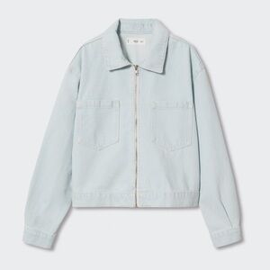 Mango Soft Blue Jean Jacket